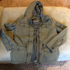 Levi’s green khaki cargo jacket SZ M